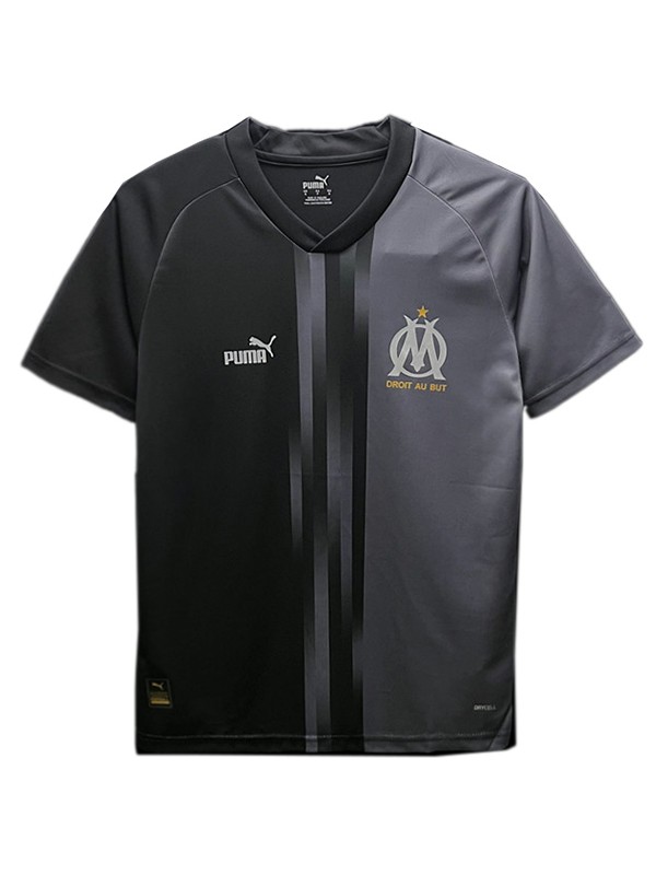 Olympique de Marseille maglia speciale da calcio uniforme da uomo kit da calcio nero top maglia sportiva 2023-2024